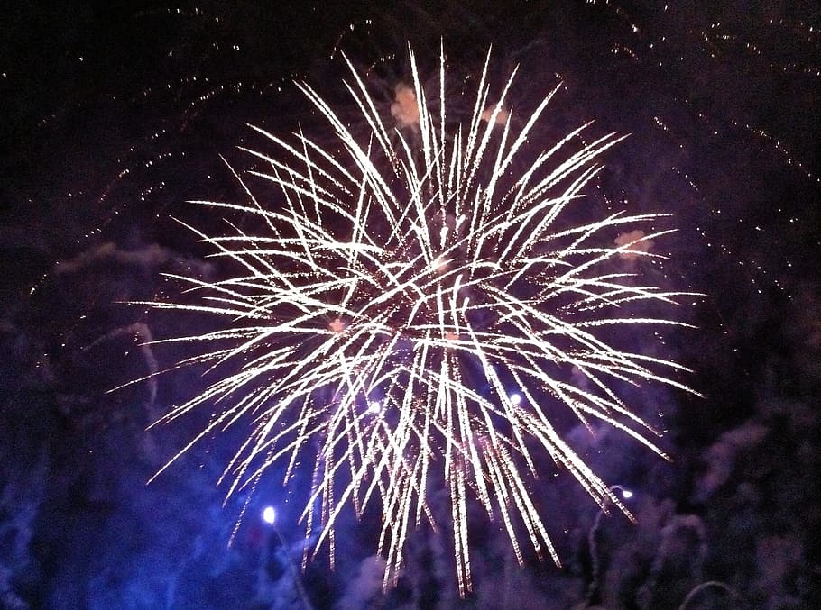 fireworks display, fireworks, explosion, night sky, bright, occasion, party, firework display, display, gunpowder