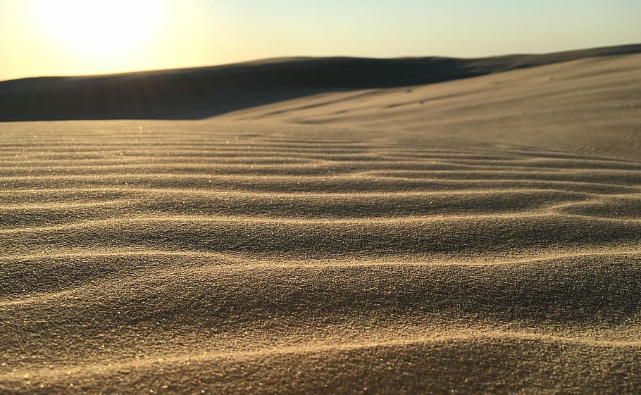 cinza, areia do deserto, dia, natureza, areia Duna, areia, deserto, seco, paisagem, ninguém
