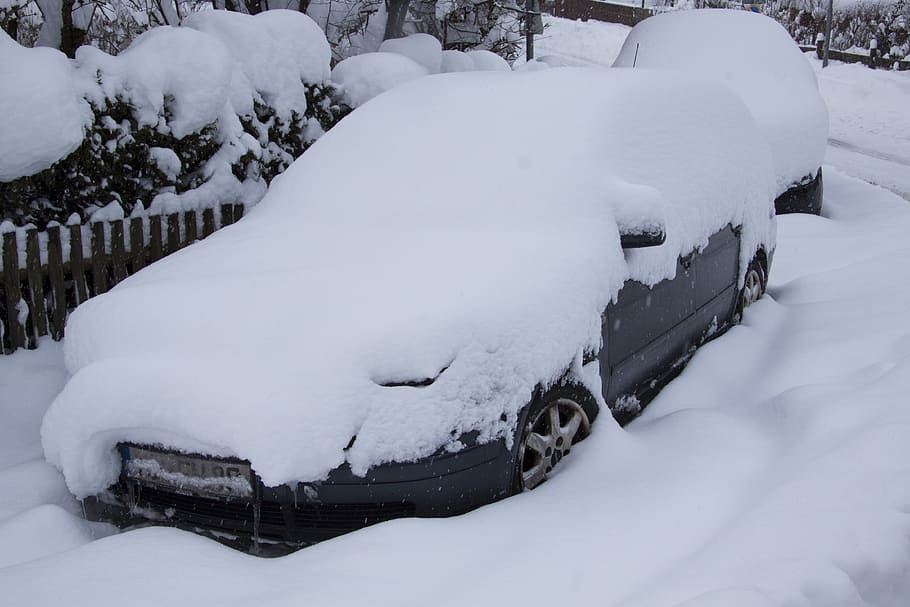 Gray Car Covered Snow Winter New Zealand Snowfall Frost Winter Blast Ice Pxfuel