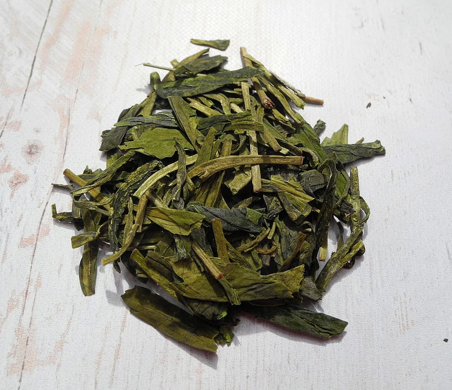 Hojas de té, hojas, verde, té verde, taza de té, té, follaje, hojas secas, secas, alimentos