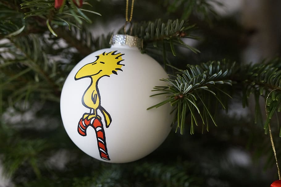 white, yellow, bauble, christmas ornament, christmas tree, christmas, decoration, tree decorations, christmas ornaments, christmas decoration