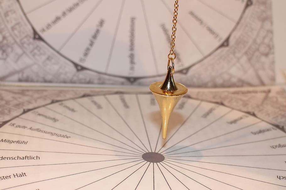 gold-colored, hanging, accessory, chart papers, pendulum, pendulum boards, board, template, vibrations, vibration