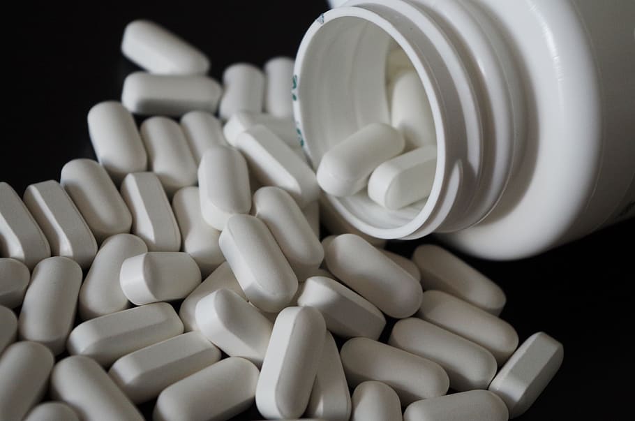 putih, tablet obat, wadah, pil diet, obat-obatan, farmasi, sakit, penyakit, vitamin, multivitamin