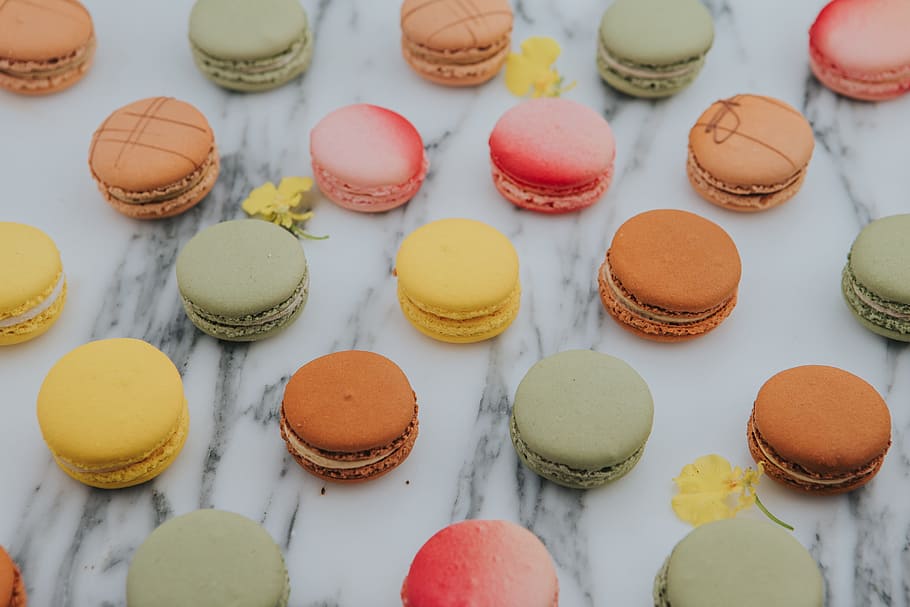 macaron, french, patisserie, pastry, gluten, colourful, colorful, colours, sweet, food