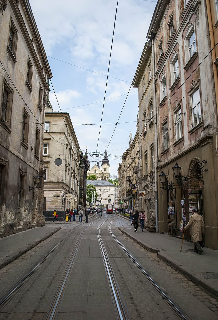 ferrocarril, lviv, ucrania, urbano, ciudades, ciudad, arquitectura, hito, edificio, diseño de arquitectura