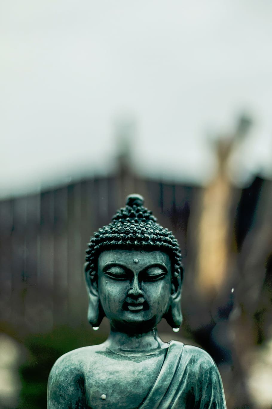 gris, hormigón, estatua de Buda Gautama, arte, escultura, estatua, Buda, piedra, arte y artesanía, representación