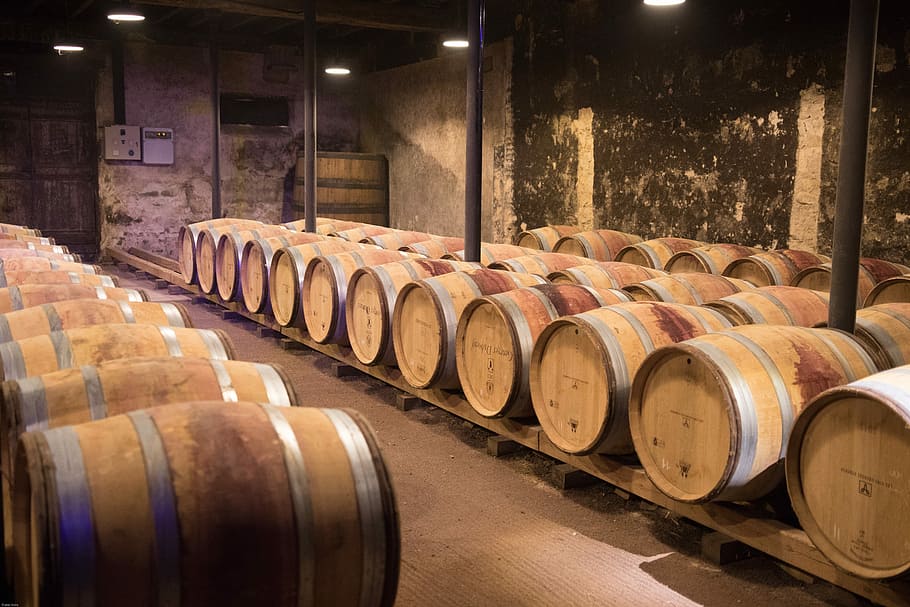 pile, wine barrel, Beaujolais, Cellar, Wine Barrels, wine, keller, wooden barrels, stock, red wine