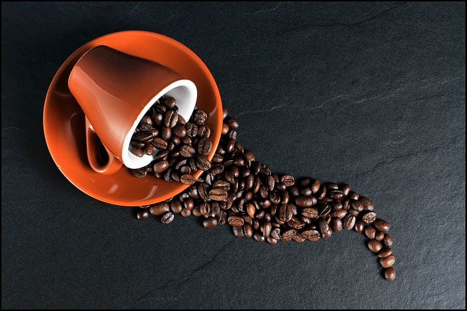 granos de café exprés, café exprés, granos de café, frijoles, café, taza, frijol, cafeína, café - Bebida, bebida