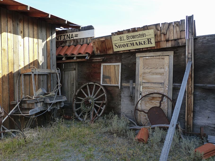 deadman ranch, ancient, buildings, wooden, western style, wild west, ghost town, heritage, old building, heritage site