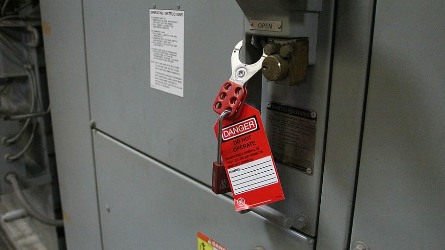 electrical, switch, control, safety, protection, security, communication, text, red, sign