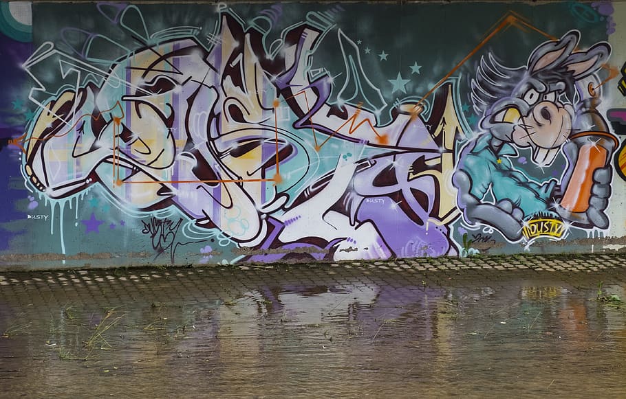 Arte Graffiti Pared Hauswand Colorido Arte Callejero Mural