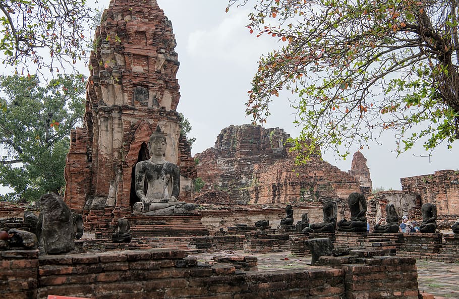 thailand, ayutthaya, ruins, history, old temples, religion, the past, belief, place of worship, ancient