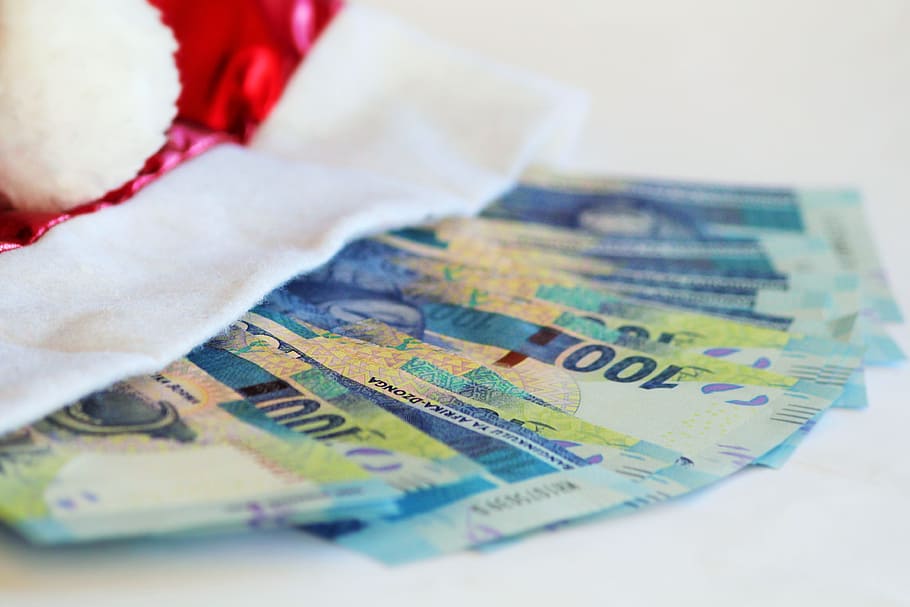 100 banknote, white, textile, christmas money, money, billing, gratuity, santa claus, gifts, shopping
