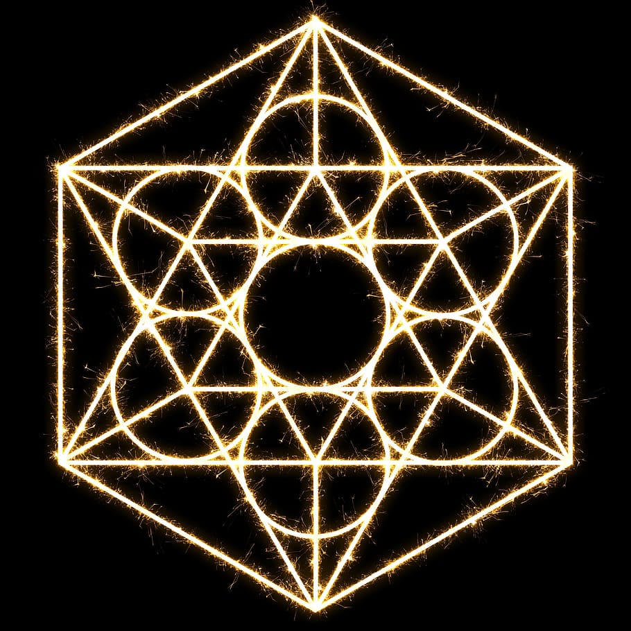 seis, ilustración de símbolo de bordes, geometría sagrada, energía, espiritual, símbolo, mandala, armonía, zen, magia