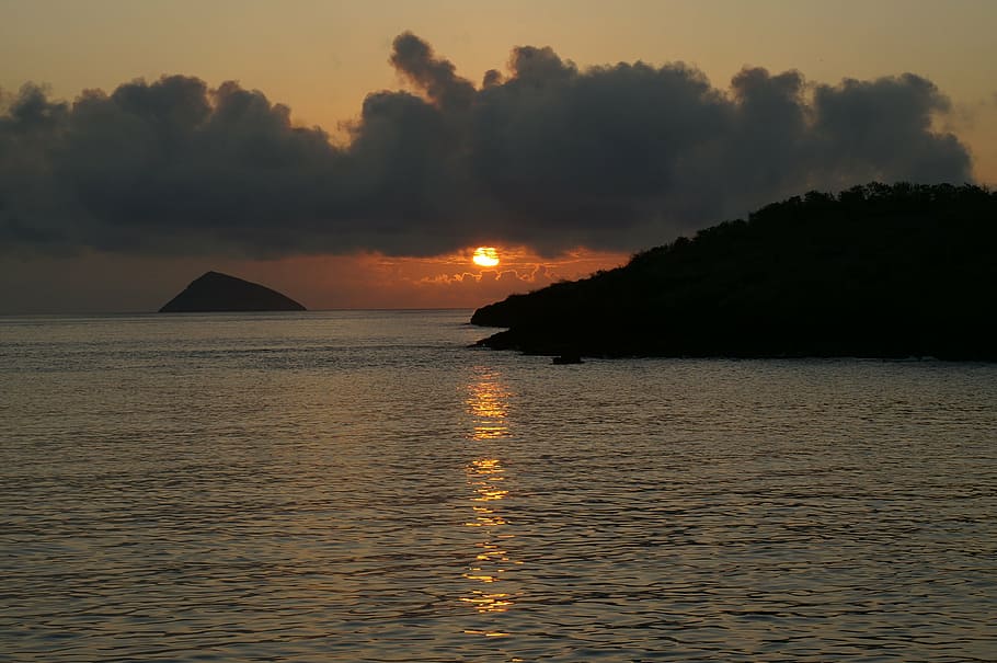 sunset, galapagos, islands, ecuador, travel, sea, ocean, water, sky, beauty in nature