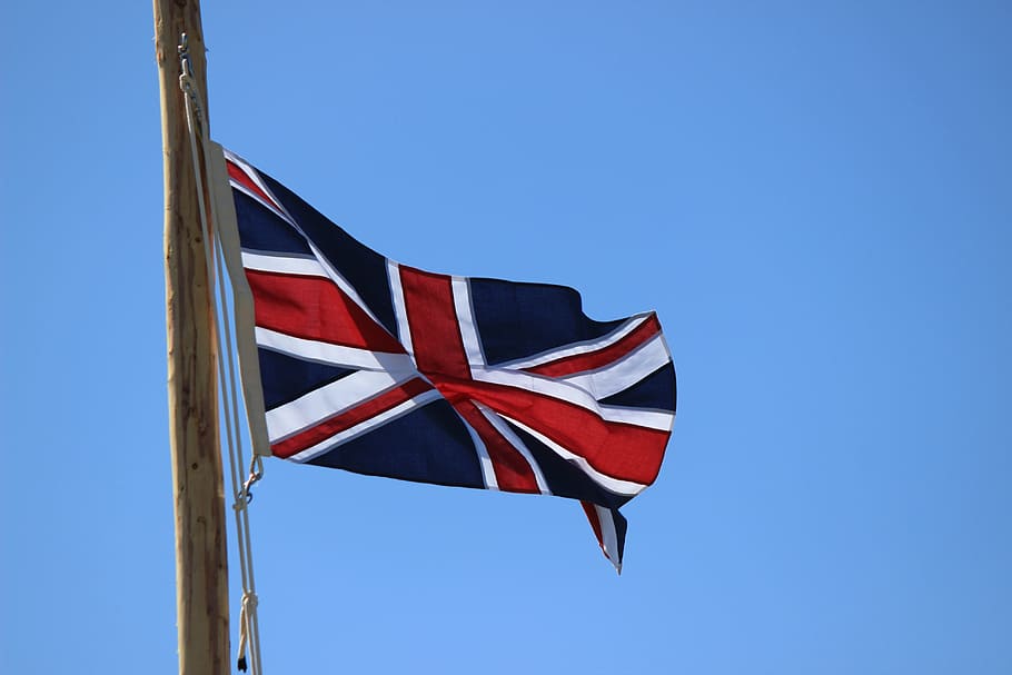 Inggris, Bendera, Uni, bersatu, kerajaan, jack, merah, biru, putih, nasional