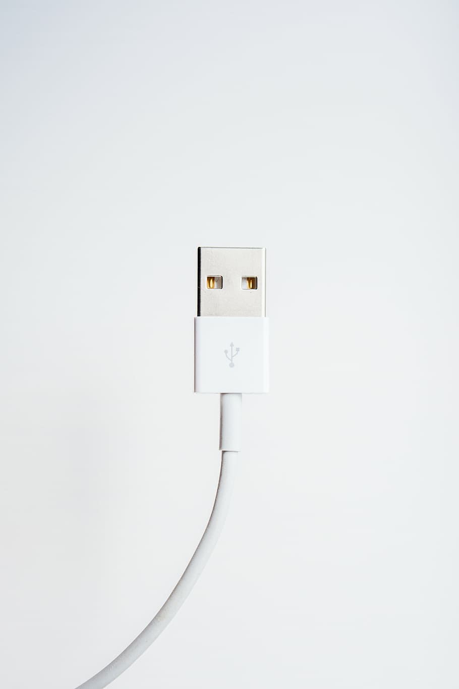 close-up photo, usb cable port, usb, cord, white, wall, technology, electricity, outlet, cable