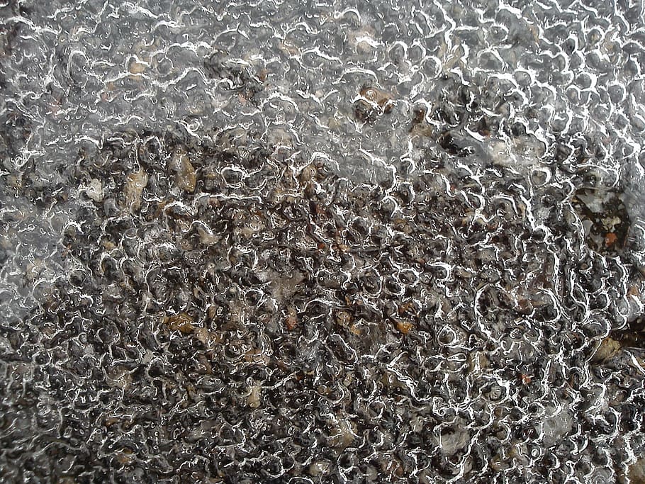 ice, pebble, lines, defrost, pattern, tangle, backgrounds, close-up, full frame, day
