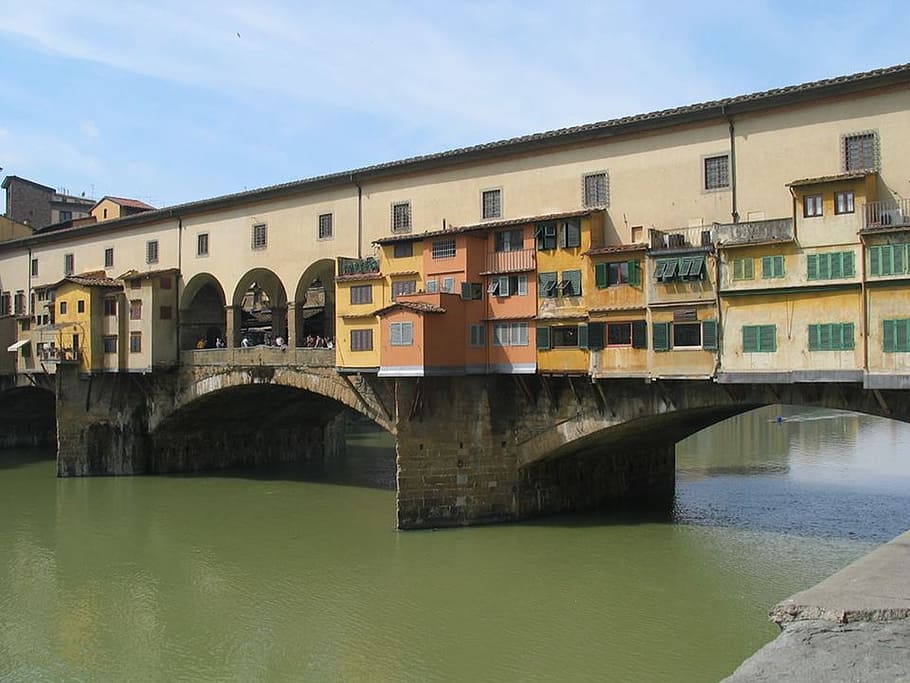 ponte vecchio, florence, italy, architecture, famous, cityscape, firenze, italian, travel, tuscany