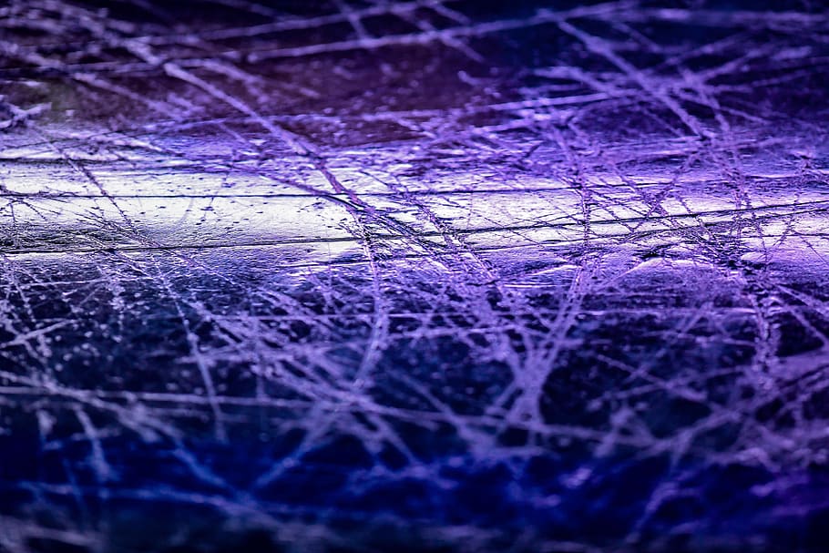 ice, ice hockey, scratch, color, texture, colorful, backgrounds, full frame, purple, close-up