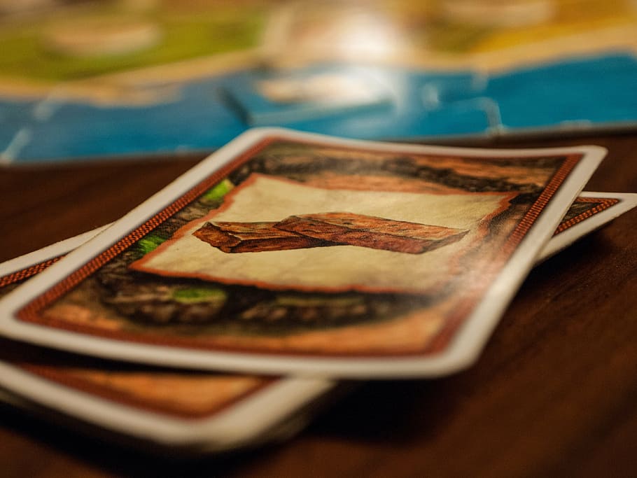 game, settlers of catan, cards, board game, table game, play, competition, pieces, table, strategy