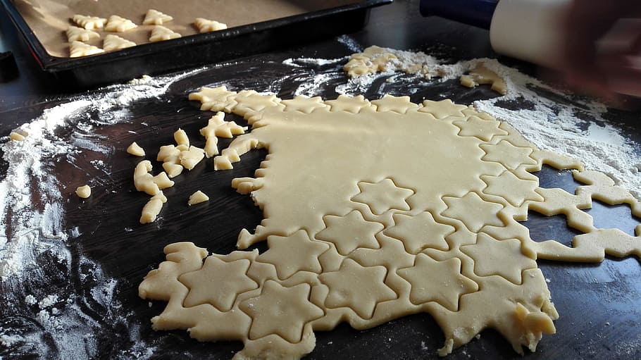 Cookie, Dough, Cookies, Christmas, cookie, dough, christmas cookies, christmas baking, food, flour, baking