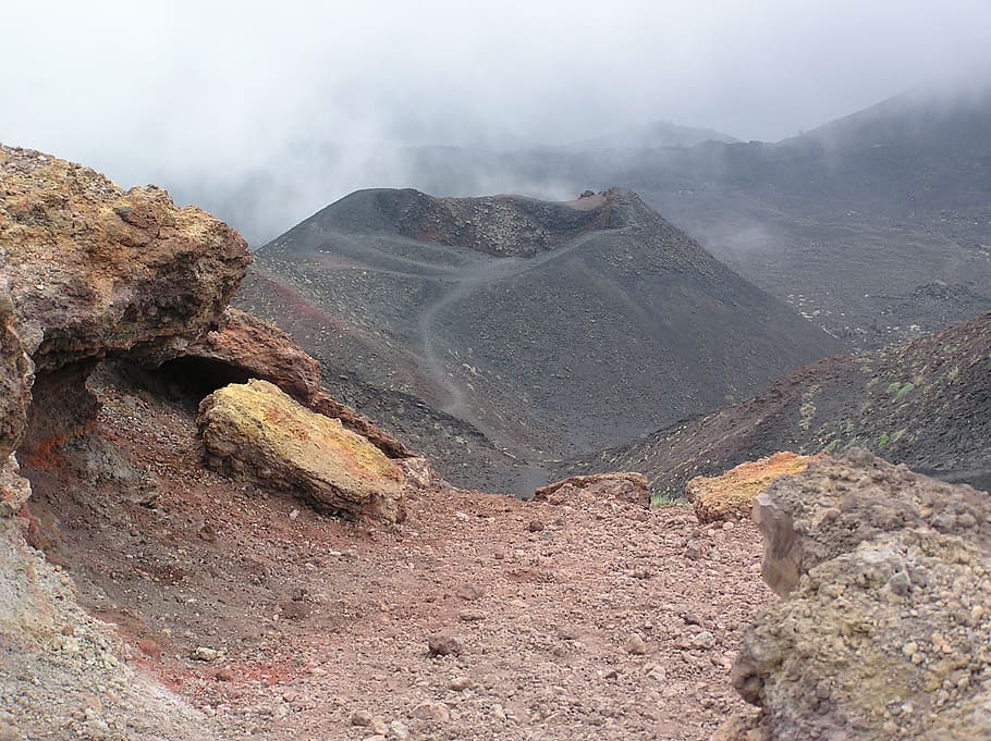 lava, colours, mt etna, geology, rock, mountain, non-urban scene, rock - object, physical geography, beauty in nature