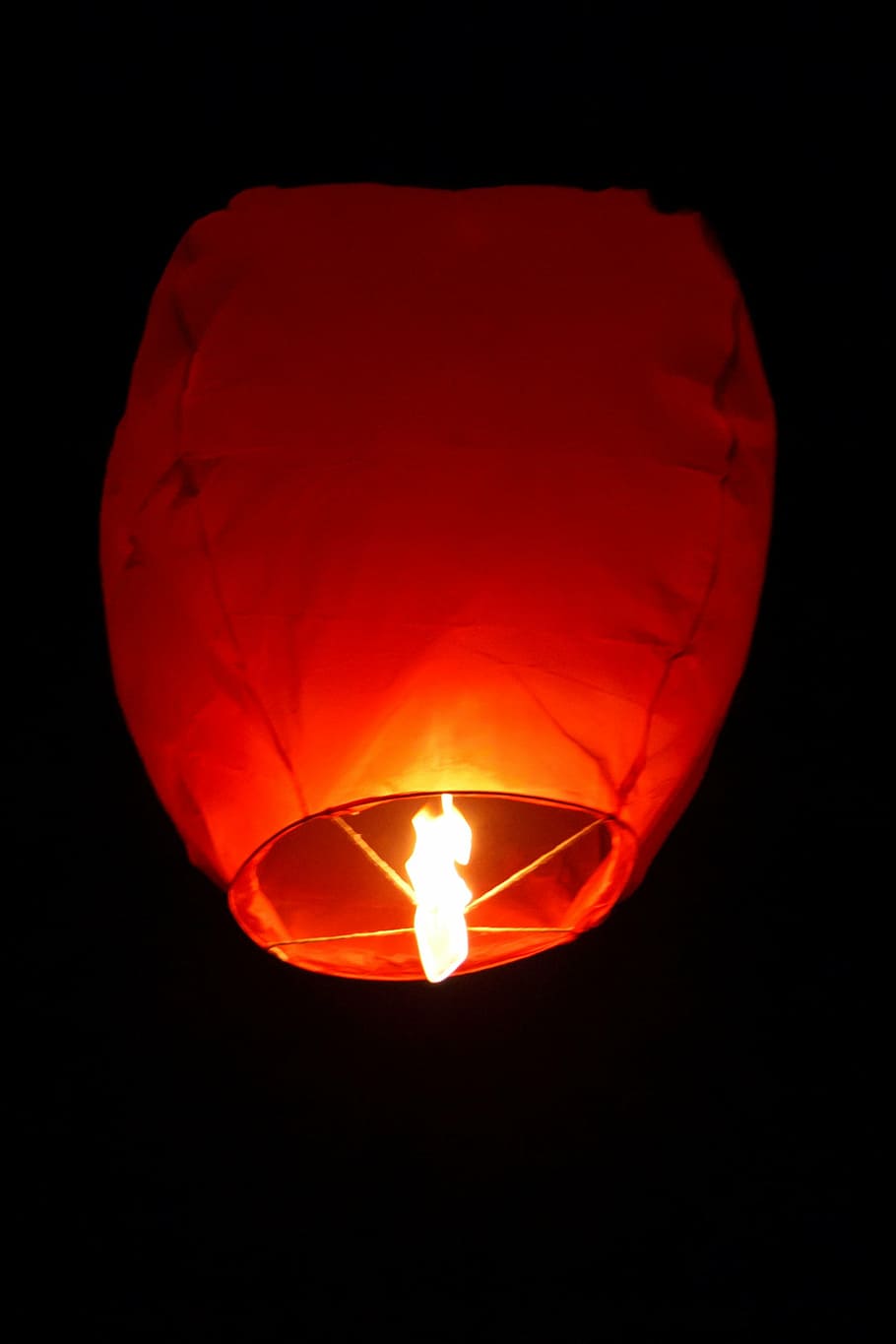 Rojo, lámpara, convertido, chino, asiático, vela, celebración, fuego, fuegos artificiales, llama