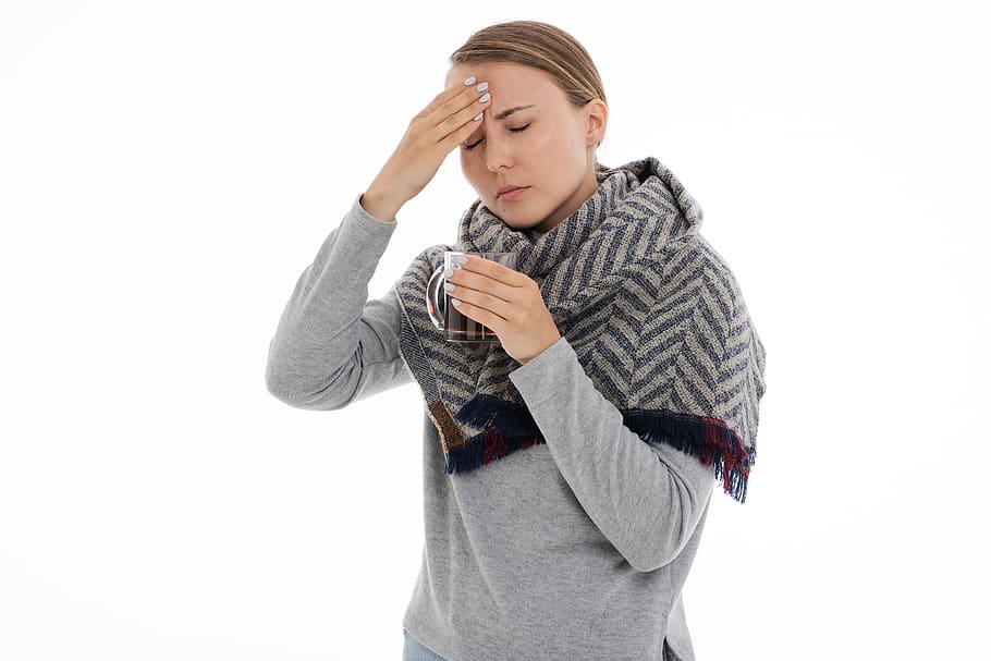 disease, the common cold, flu, medicine, health, shawl, fever, medication, temperature, thermometer