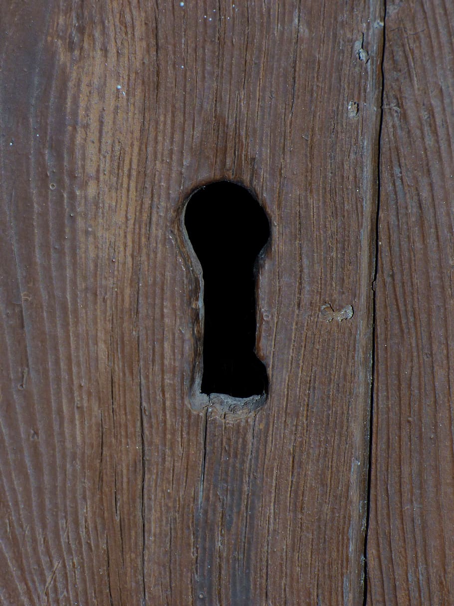lock, keyhole, old, door, wood, wood - material, full frame, hole, textured, close-up