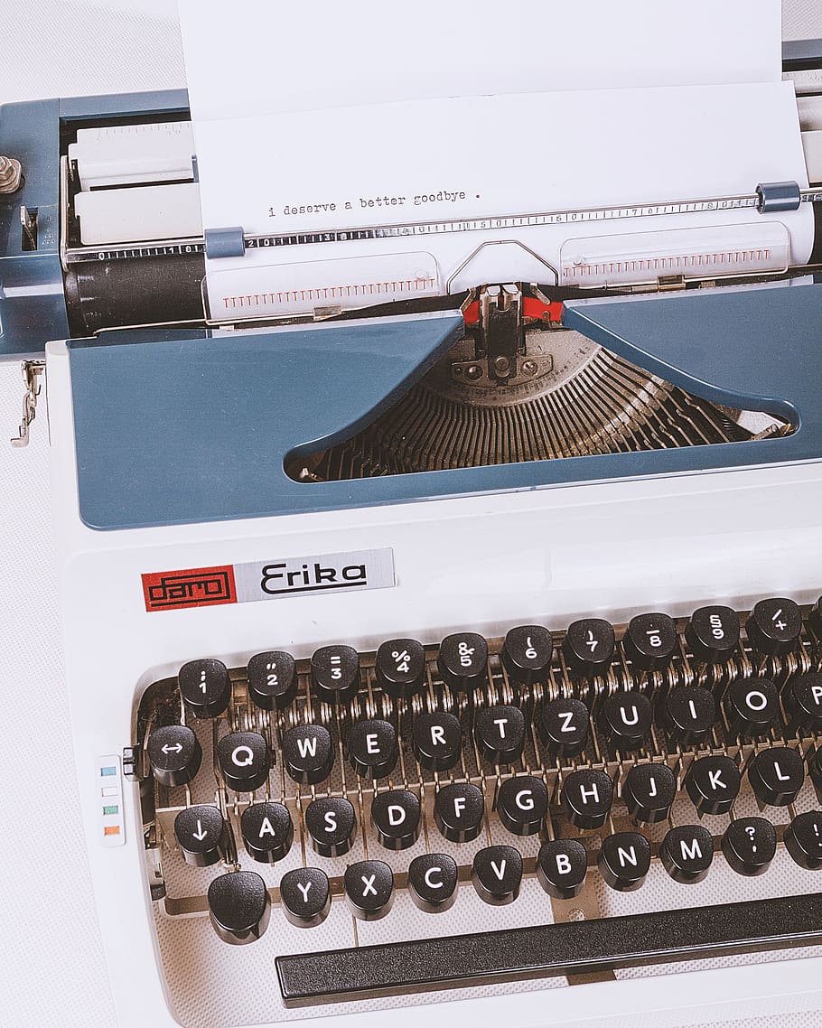 typewriter, old, vintage, writing, retro, write, writer, antique, machine, typing