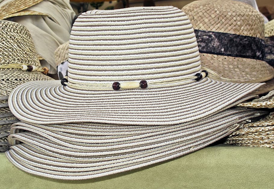 Sun Hat, Sun Protection, topi musim panas, topi, kepang, headwear, pakaian, kios penjualan, modis, topi topi