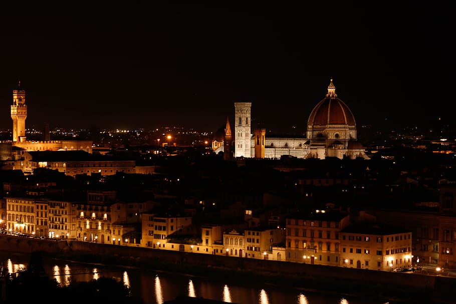 florence, duomo, duomo florence, italy, city, city street, church, cathedral, architecture, history