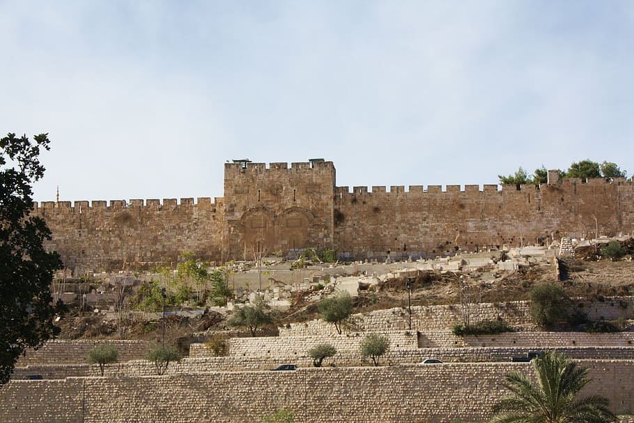 tembok, besar, cina, gerbang emas, jerusalem, israel, gerbang, agama, monumen, arsitektur