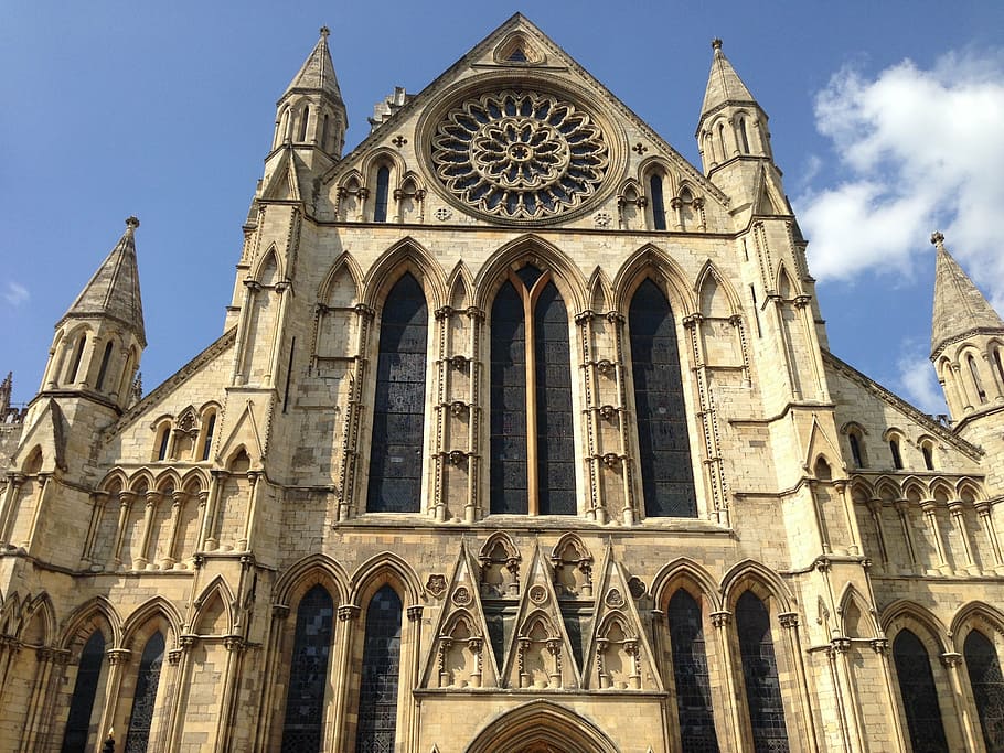 york minster, stone, gothic, architecture, built structure, building exterior, religion, spirituality, place of worship, belief