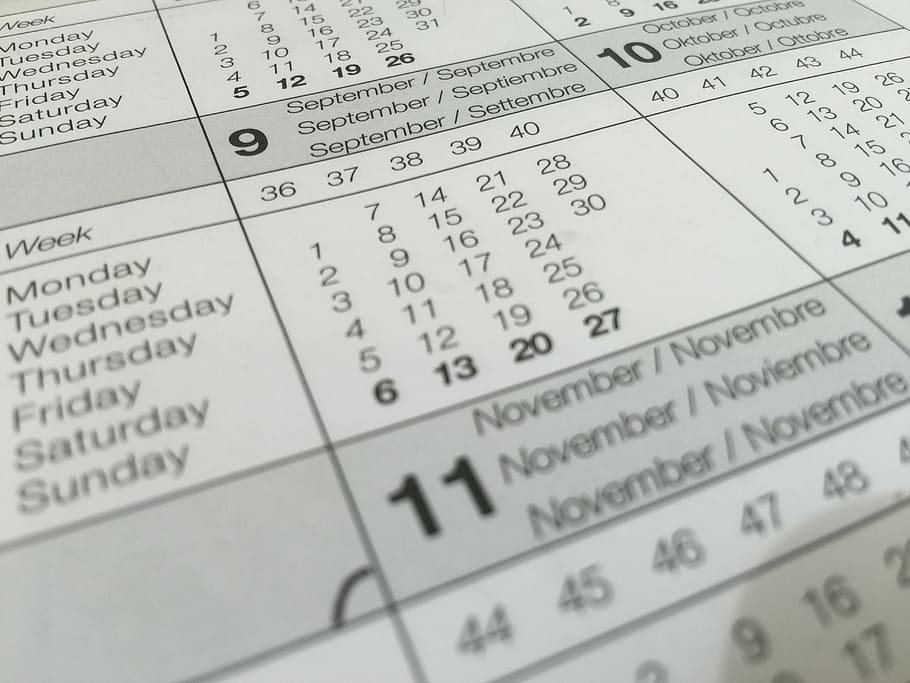 9月のカレンダー, カレンダー, 日付, 週の分布, スケジュール, 計画, 見積もり, 主催者, 数, 紙