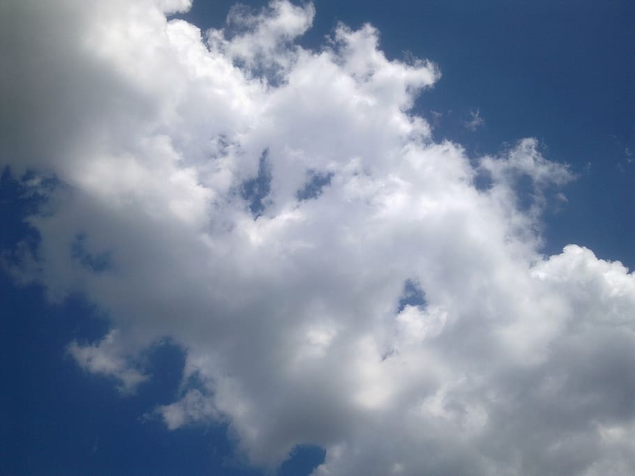 雲, 空, 自然, ビュー, 風景, オーラ, 青, 雲-空, cloudscape, 背景