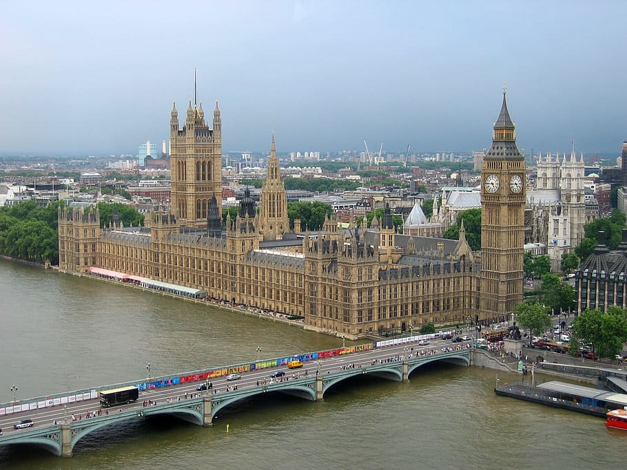 big, ben, grey, cloudy, sky, daytime, Big Ben, london, uk parliament, thames River