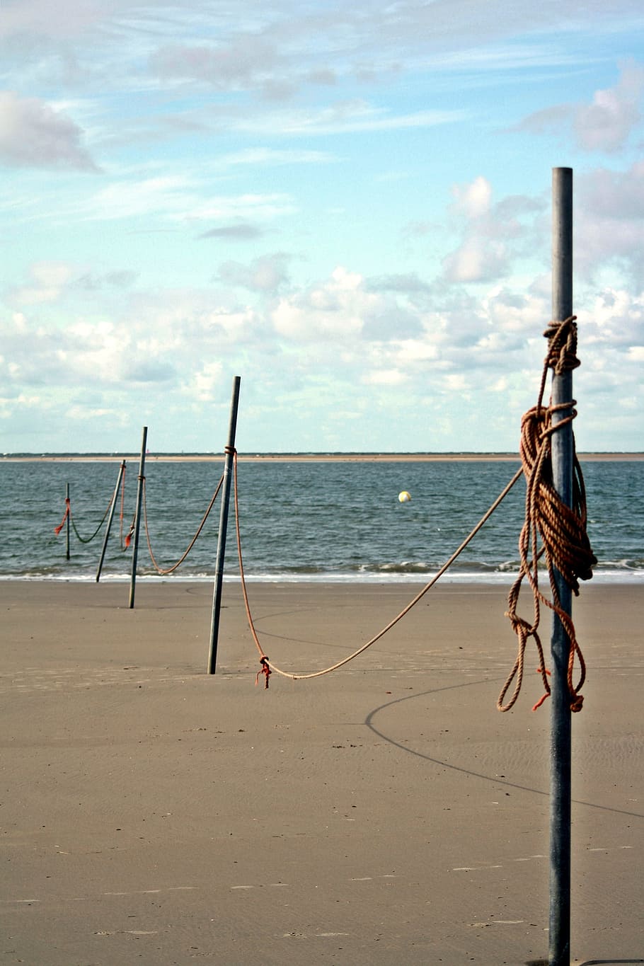 East Frisia, Borkum, Island, Beach, island, beach, waypoint, watts, north sea coast, dew, beach volleyball