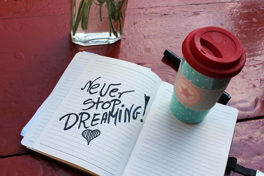 teal, white, plastic drinking cup, lid, notebook, glass bottle, mug, motivation, dream, dreams | Pxfuel