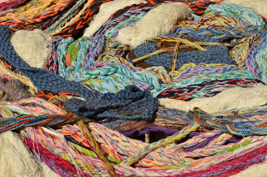 糸, 羊毛, 綿, 繊維, 構造, 色, ロープ, クラフト, 素材, クローズアップ
