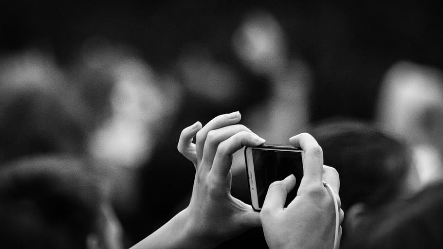 concert, music, human, hands, smartphone, taking pictures, hand, human hand, focus on foreground, human body part