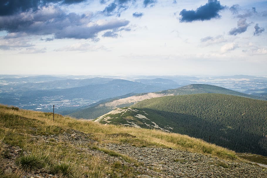 sněžka mountain, Top, Sněžka, Mountain, Czech Republic, hike, hills, mountains, nature, landscape