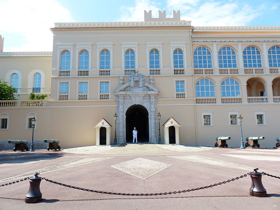 prince palace, monaco, palace, grimaldi, residence, prince, city, building, architecture, building exterior