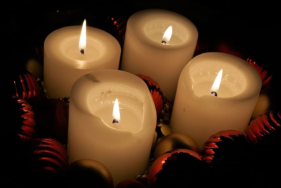 Vela, luz de las velas, cera, Navidad, llamarada, marca, celebración, ligeramente, luz, amorosa