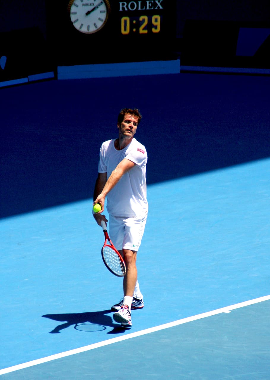 tennis, thommy haas, australian open 2012, melbourne, rod laver arena, premium, play tennis, competition, dynamics, sport
