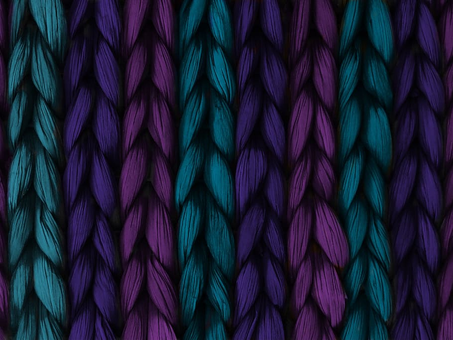 teal, violet, purple, braided, textiles, background, weave, plait, blue, pink
