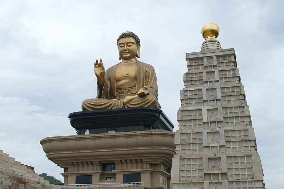gautama buddha statue, taiwan, china, temple, buddhism, buddha, religion, asia, meditation, spiritual