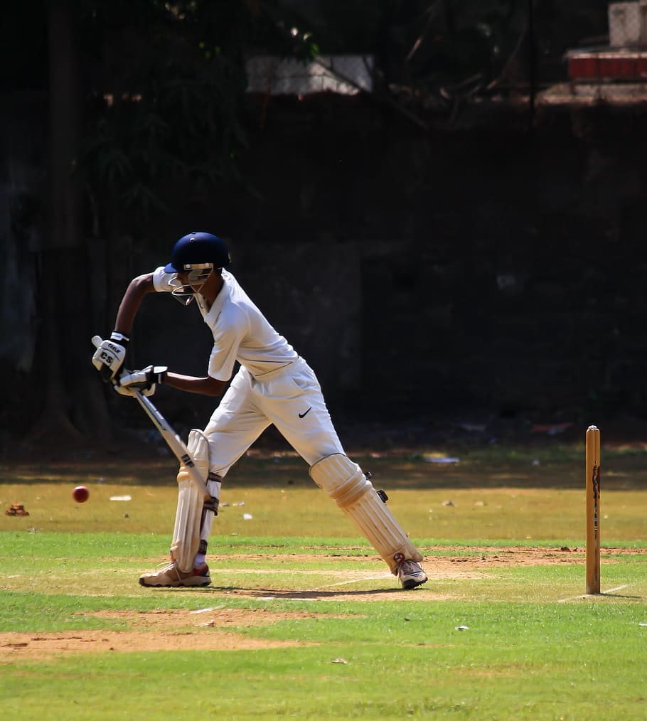 batsman, cricket, defense, ball game, india, competition, player, field, match, cricketer