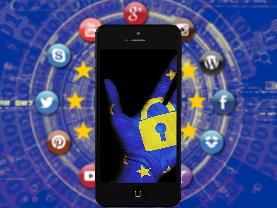 social media, information, networking, iphone, gdpr, europe, legislation, communication, social media business, connection